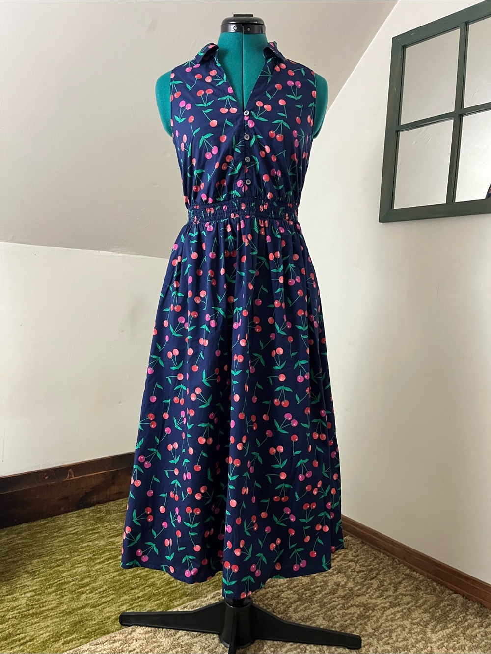 J Crew Cherry Sleeveless Dress